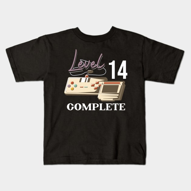 Level 14 Complete Kids T-Shirt by Cooldruck